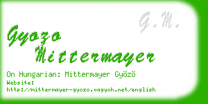 gyozo mittermayer business card