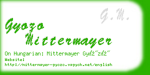 gyozo mittermayer business card